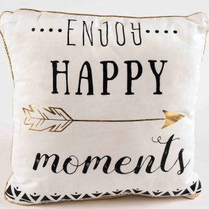 Coussin à message – Enjoy Happy moments