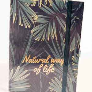 Carnet A6 fond vert – Natural way of life !