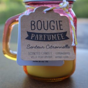 Bougie à message – la vie est plus belle avec la citronnelle ! senteur citronnelle